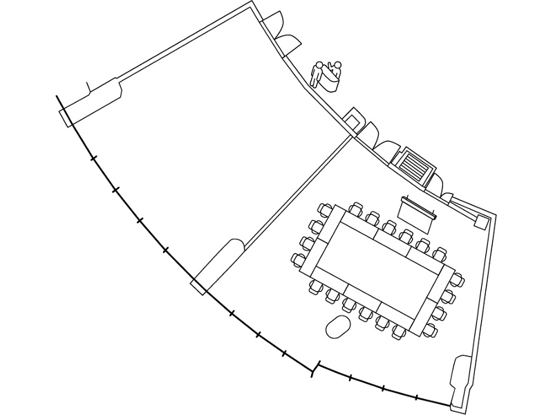 ロの字形式20名様レイアウト図