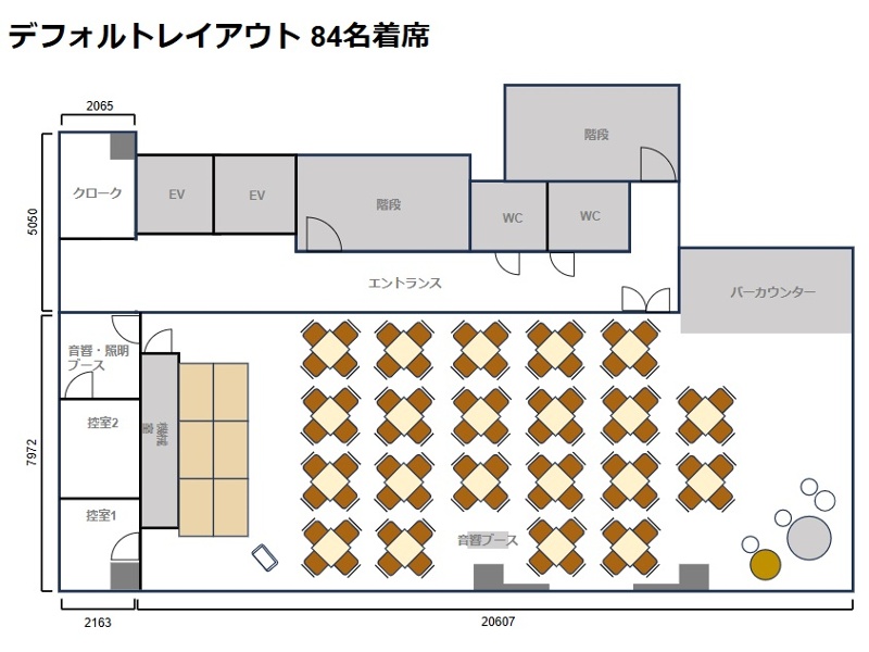 【グレイドパーク新橋（銀座口）8F】平面図
