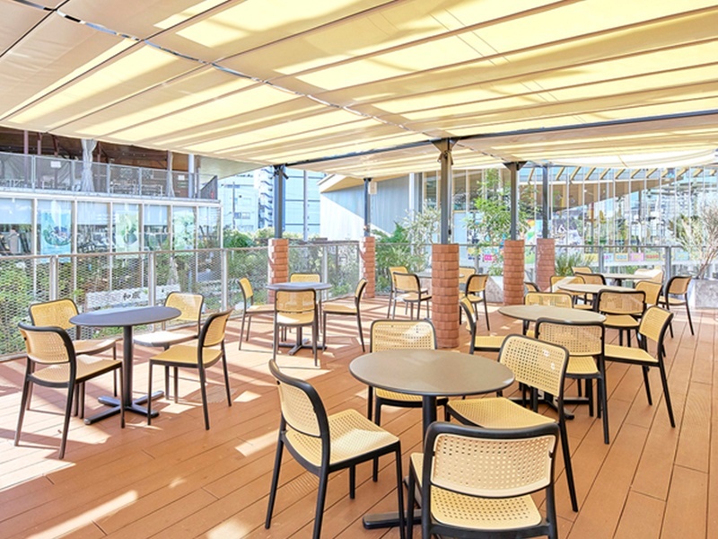 テラス席はペット同伴可！