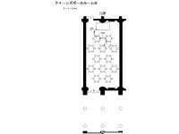 ソーシャルディスタンスレイアウト　円卓72席