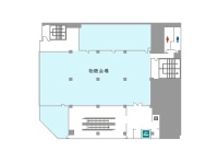 5階　550㎡の大型物販会場。<br />図の上下の部屋も商談スペースや控室などに利用可能です。<br />収容人数はレイアウトによって異なります。<br />お問合せ下さい。
