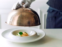 香りも楽しめるフランス料理
