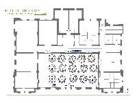 正餐サンプルレイアウトです。<br />ご希望人数でレイアウトを作成することも可能です。