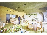 【会場：BANQUET】
WEDDINGでも使用されている美空間
開放的なパーティーを。
