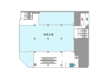5階　550㎡の大型物販会場。
図の上下の部屋も商談スペースや控室などに利用可能です。
収容人数はレイアウトによって異なります。
お問合せ下さい。